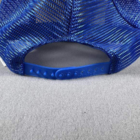 Vintage Bass Pro Shops Hat Cap Snap Back One Size Blue Trucker Patch Mens 90s - Picture 5 of 8